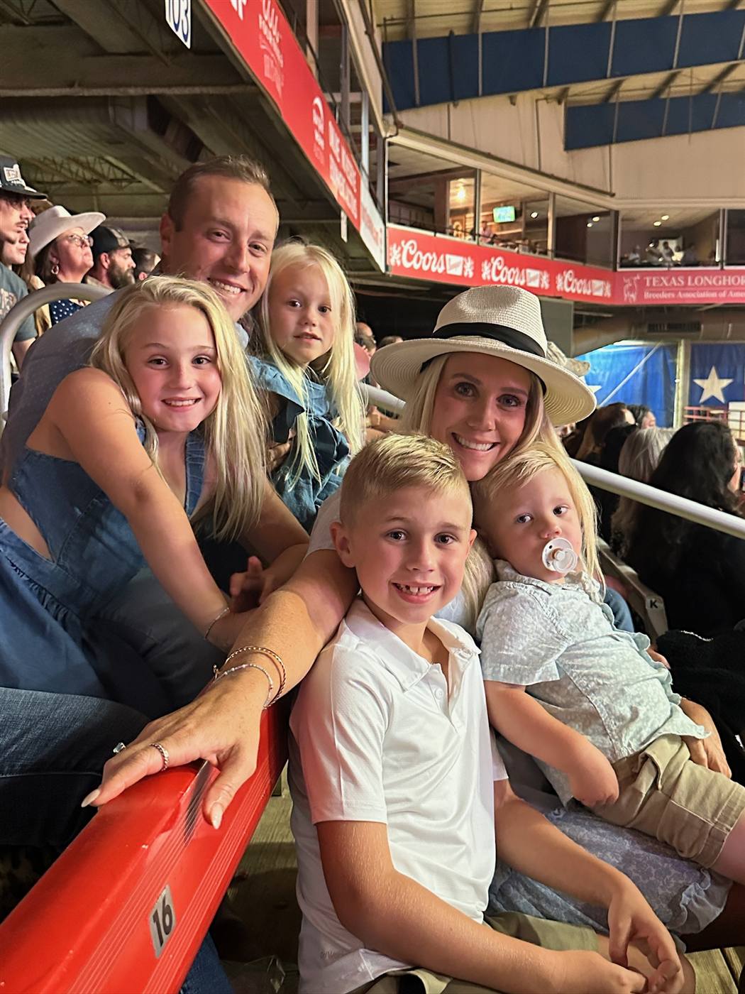 The Barker family at a rodeo